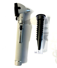 Mini Otoskop Set Diagnostisches Endoskop Ohrlampe Grau  Otologie Spekulum HNO