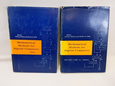 Mathematical Methods for Digital Computers By Anthony Ralston 2 Volume Set HCDJ
