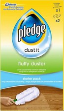 Pledge Duster Starter Kit - Picks Up Dust, Dirt 3 Count (Pack of 1), White