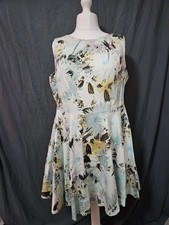 Closet Curves Womens Cotton Sleeveless Floral Dress - Size 20 - D12