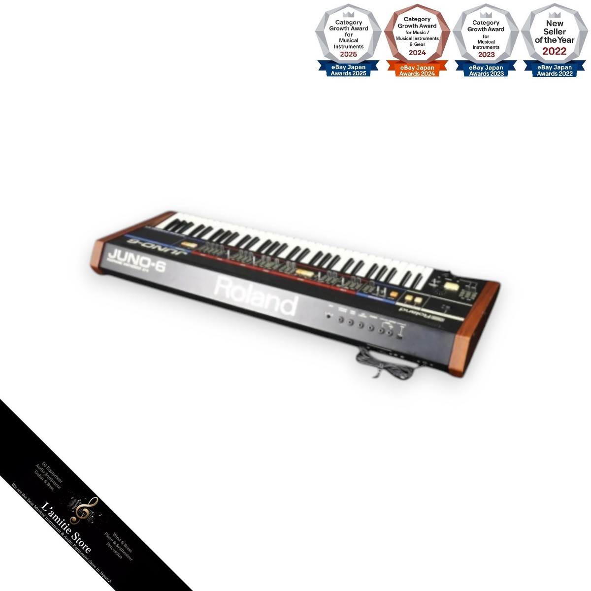 希少　ローランド　アナログ・シンセサイザー「JUNO-6」 Roland Juno-6 Analog Keyboard Synthesizer for sale online | eBay