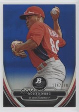 2013 Bowman Platinum Prospects Chrome Blue Refractor 174/199 Kolten Wong 2r8