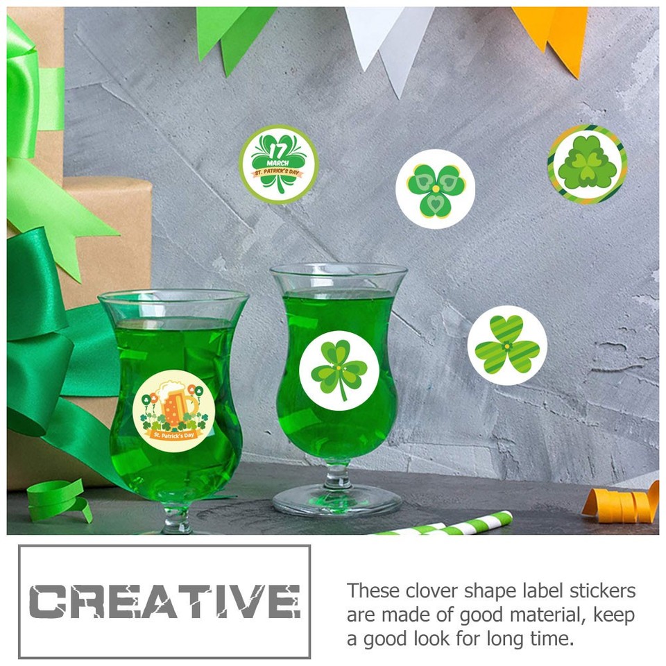 2 Rolls St Patricks Day Accessories Self-adhesive Stickers Decorative ...