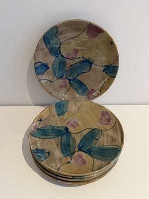 Dartington Petra Tilley Blätter Handarbeit Studio Kunst Keramik Schüssel Schale signiert