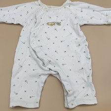 Classic Pooh Y2K Baby One Piece Sleeper 0-6 Months Embroidered Bee Precious