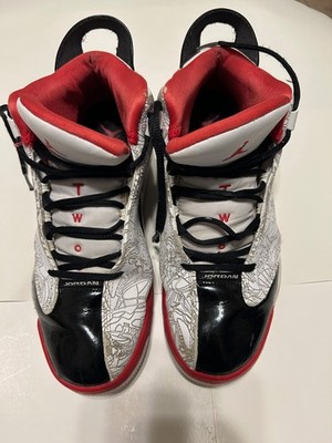 Nike Air Jordan Dub Zero Black Varsity Red White Size 9.5 