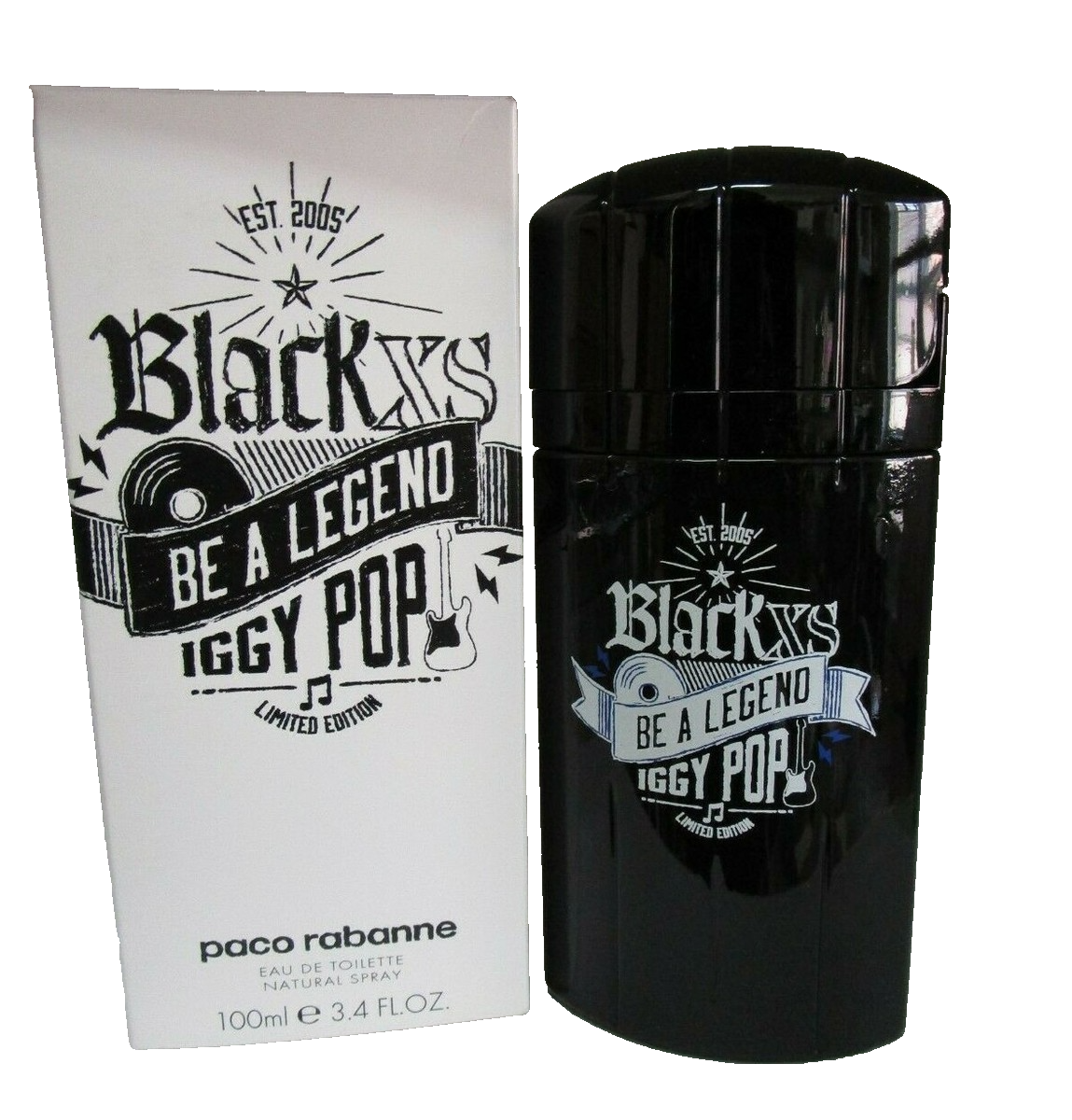 香水(男性用) Paco Rabanne Black XS Iggy Pop 100ml Paco Rabanne Black XS Be A Legend IGGY POP Limited Edition EDT 3.4