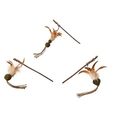 Costume Ethical Products Silvervine Feather Teaser Wand Cat Toy Accessory
