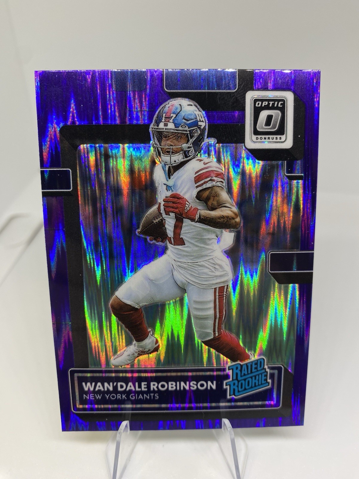 Wan’Dale Robinson 2022 Panini Donruss Optic Rated Rookie Purple Shock #220 (RC)