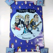 Vintage 90s Green Day Insomniac Promotional Poster Funky 1996