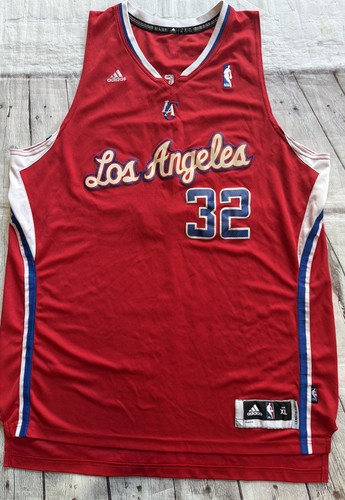 Blake Griffin #32 LA Clippers Adidas NBA Jersey Red Mens XL +2 Length