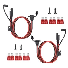 2 Pack SAE Quick Connector Harness Cable SAE Adapter Male to Female Plug 1.8F...