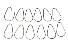 12 Pcs Rust Resistant Shower Hooks Curtain Hanger Bathroom Rod Decore