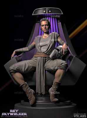 Rey Skywalker 3d Printed Model | Unassembled | Unpainted | 1/10-1/3