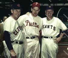 F863 Al Lopez - Robin Roberts - Leo Durocher 1955 All 8x10 11x14 16x20 Photo