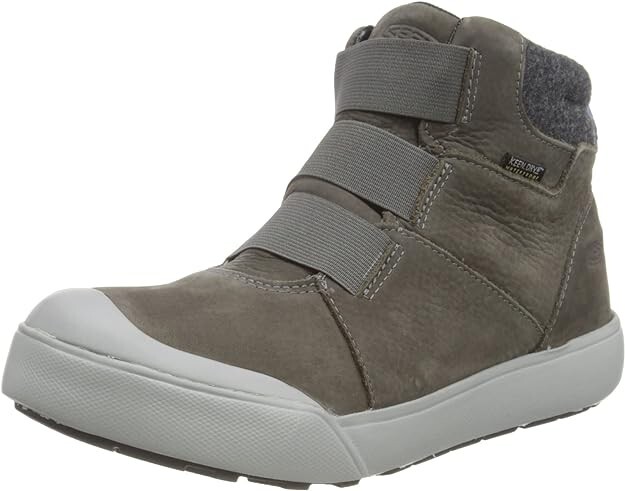 Stivaletti KEEN Donna Elle Inverno Isolati Impermeabili Pull on Acciaio Grigi 6