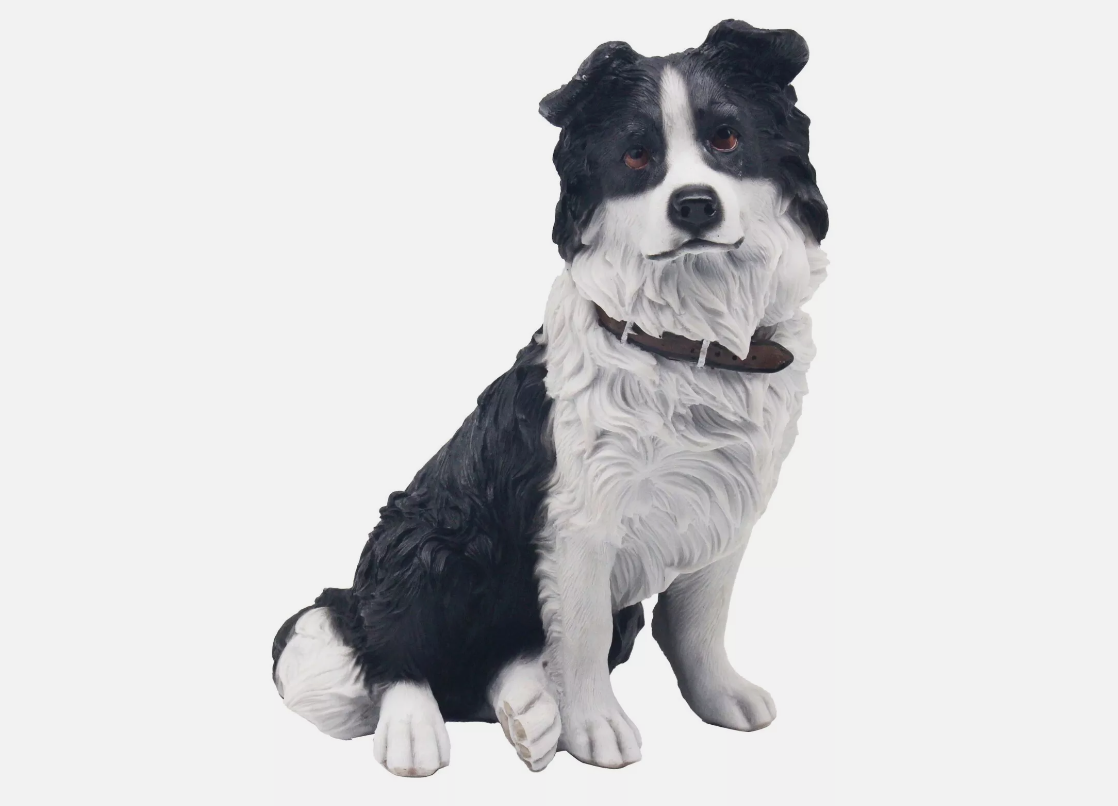 Border Collie Blue Merle Miniature Sheepdog Needle Felted Figurine