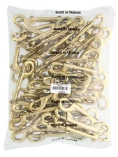 Double-Ended Snap Hooks 3/4" 11641 SB Golden Double-Ended Snap Hooks 50-Pack Bag