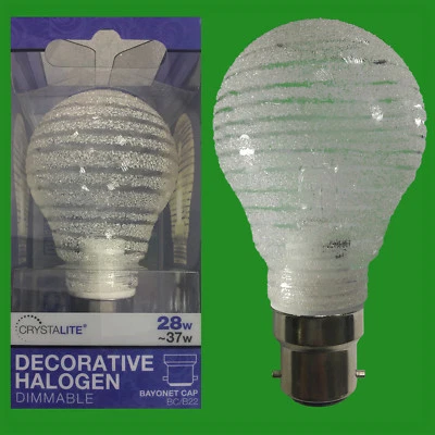 1x 28W B22 À G9 Halogène Convertisseur + Verre à Visser Sur Ampoule Rayure - Photo 1/4