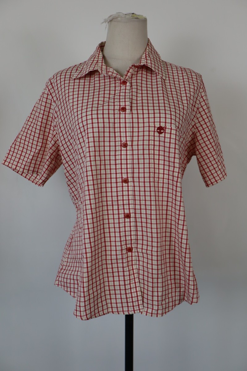 Timberland Woman Shirt Casual Vintage Cotton Size XL UK
