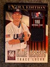 2013 Elite Extra Edition USA Baseball 18U Game Jerseys #10 Trace Loehr