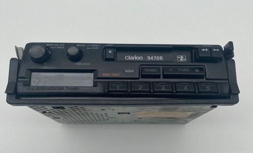Clarion AM/FM/CASSETTE Receiver Car Stereo 90s Tape Deck 9470R Vintage Untested - Picture 4 of 10