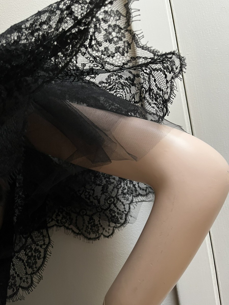 NEW VTG Dress McClintock GUNNE SAX BLACK Lace Deadstock SZ NEW VTG Dress McClintock GUNNE SAX BLACK Lace Deadstock SZ