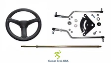New Steering Kit, Shaft & Wheel Fits John Deere Tractor X105 X115R X125 X135R