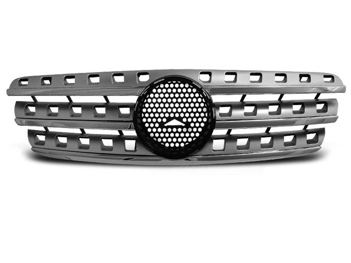 Grille de calandre argent chromé look AMG pour Mercedes ML W163