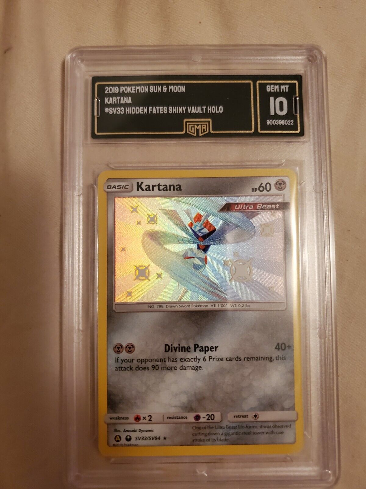 Mavin  Kartana Shiny SV33/SV94 Hidden Fates Pokemon Card NM