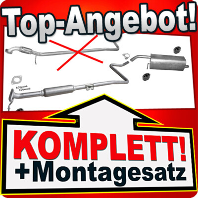 Auspuff für FORD FIESTA MK6 1.25 1.4 ab 09.2009 auch LPG Auspuffanlage