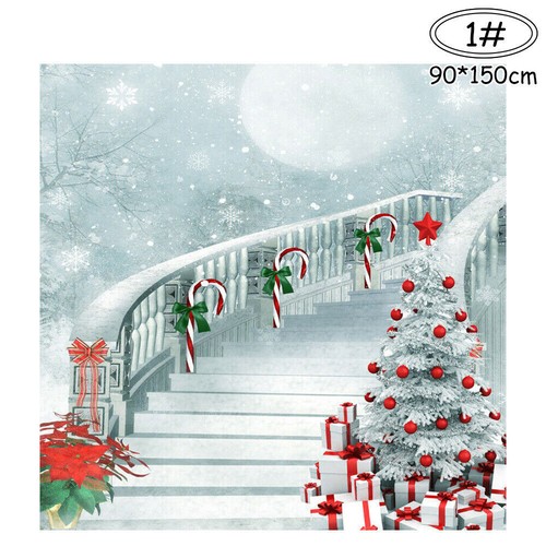 5*3FT Winter Scene Christmas Backdrop Wonderland Snowflake Photography Backdrop - Picture 2 of 2