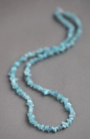 Aquamarine Long Line Necklace 35 Length (march Birthstone) Aquamarine Long Line Necklace 35 Length (march Birthstone)