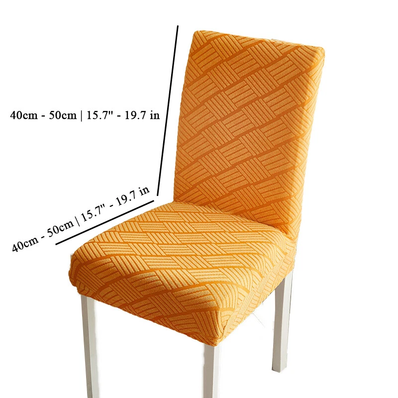 Burnt orange dining chair covers hot sale