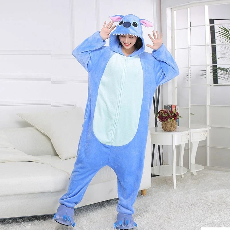 One-Piece Animal Pajamas (XXL 180-200CM) Adult Men Women Slipper Cosplay  Costume