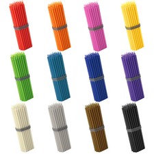 50x Stabkerzen Tropffrei Rußfrei dünn L 16cm Premium Paraffinwachs Spitzkerzen