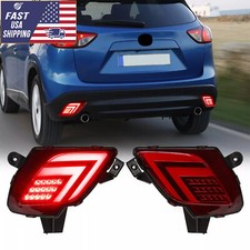 For 2013-2016 Mazda CX-5 LED Rear Bumper Reflector Driving Brake Light Fog Lamp