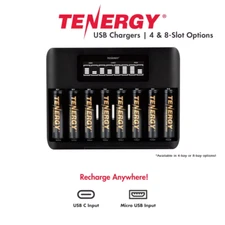 Tenergy NiMH AA and AAA Charger (USB Input)