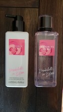 VICTORIA'S SECRET BOMBSHELL IN BLOOM BODY MIST AND BODY LOTION SET-NEW 