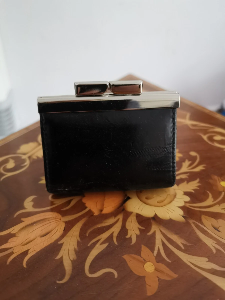 Vintage Black Women s Leather Oroton Leather Coin Purse
