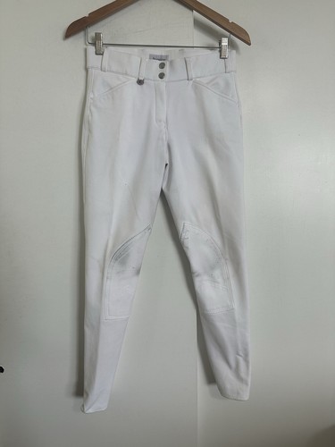 Reithose HORZE weiß mit Kniebesatz Größe S Reithose - Bild 2 von 7