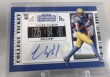 2019 Panini Contenders Draft Football College Ticket RC Auto Caleb Wilson