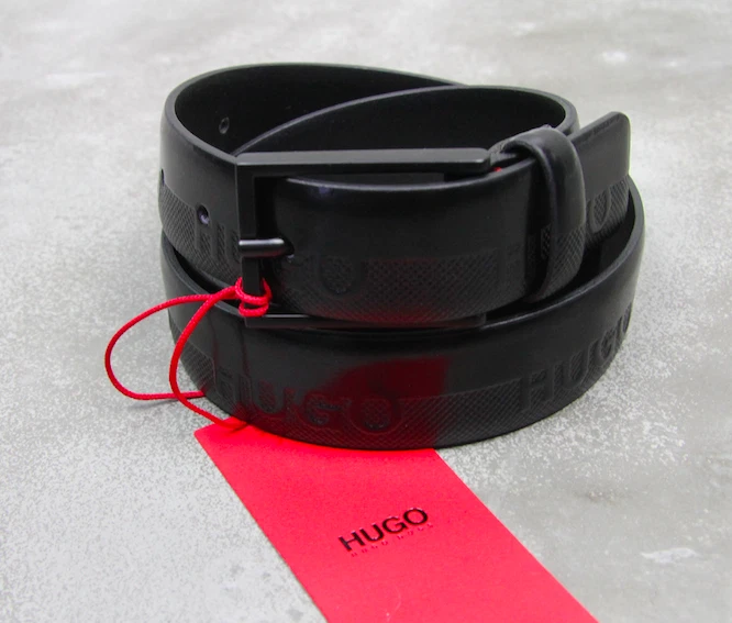 BOSS BY HUGO LEDER GÜRTEL GILD LOGO SZ 30 Gr. 90 LEATHER BELT W34 LEDERGÜRTEL - Bild 2 von 2