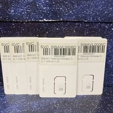 9 X Nano Sim Card 3 In 1 SIM 4G LTE