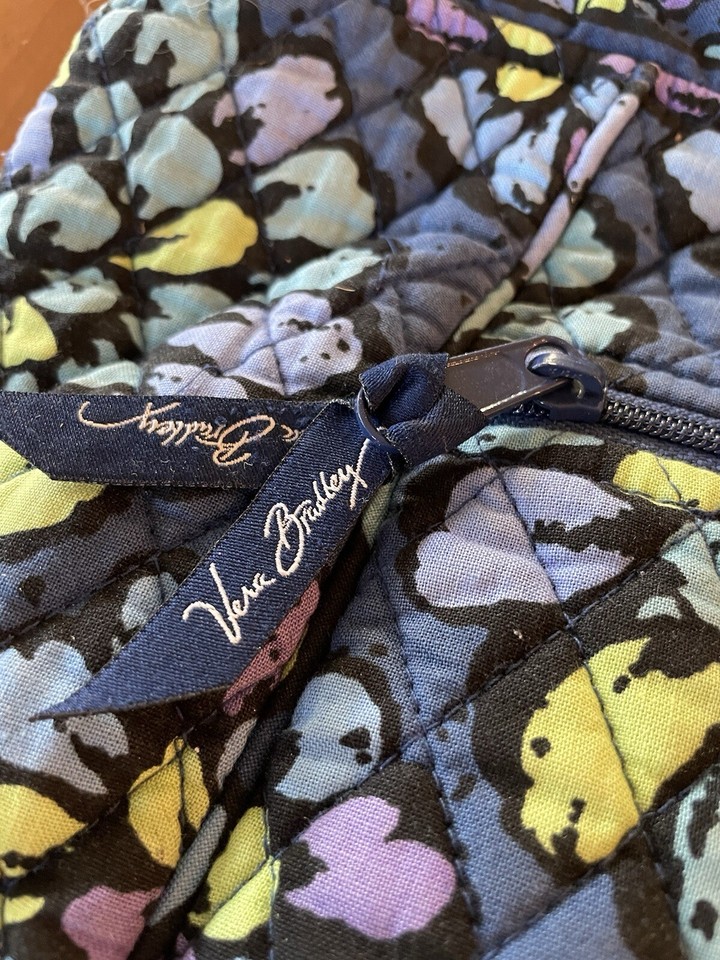 Vera Bradley Duffle Tote Bag And Wallet Indigo Pop RETIRED PATTERN eBay