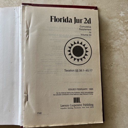 Florida Jur 2d - Taxation 38:1-45:17 54 - 第 10/10 張圖片