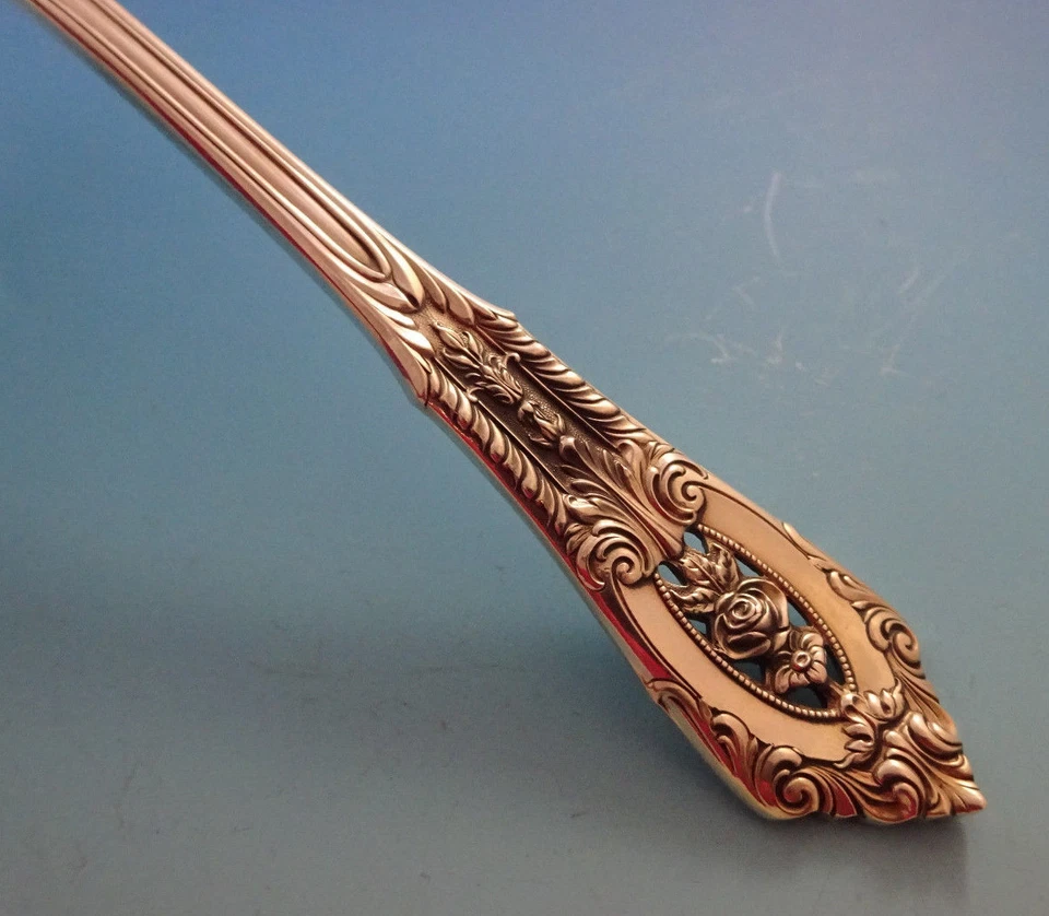 Juego de cubiertos Rose Point de Wallace de plata de ley para 8 servicio 32 piezas Foto 3 de 4