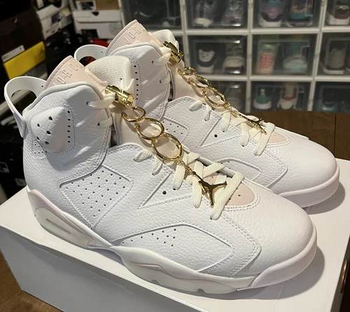 W Air Jordan 6 “Gold Hoops” 2021 - Size 12W/ 10.5M - New in Box
