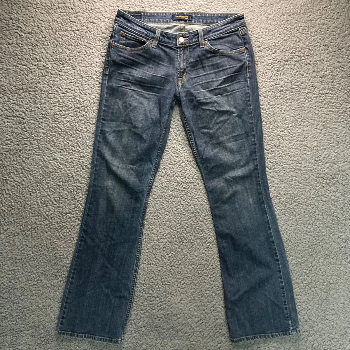 Levis 524 Too Superlow Bootcut Jean Women 11 Long Flare Stretch