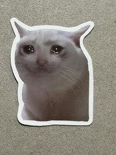 Cat Stickers Sad Kitty Cat